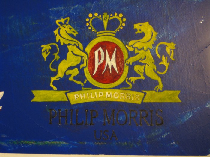 The Phillip Morris logo as it originally stood.