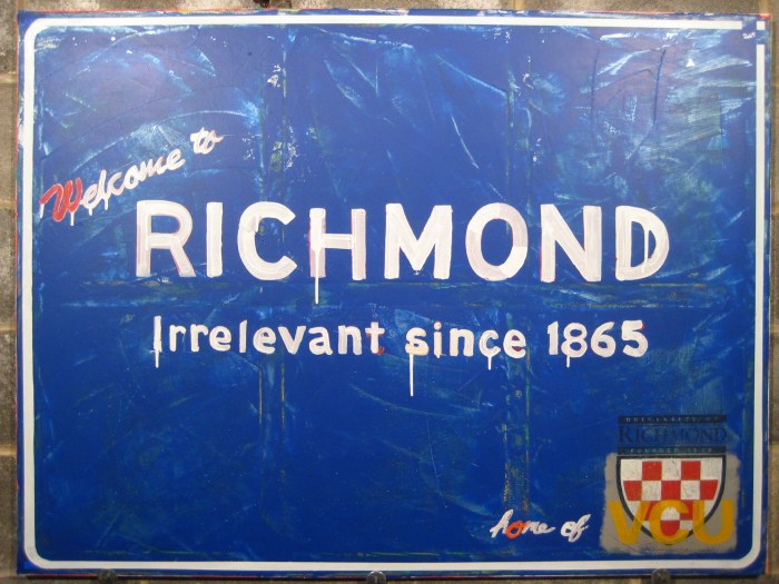 Richmond: Irrelevant since 1865